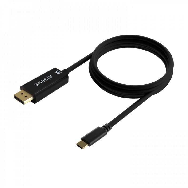 CABLE CONVERSOR AISENS USB-C A DISPLAYPORT 8K60HZ NEGRO 1.8M