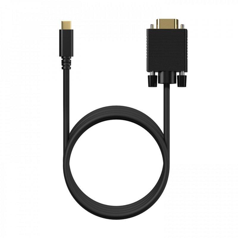 AISENS A109-0693 câble vidéo et adaptateur 1,8 m USB Type-C VGA (D-Sub) Noir