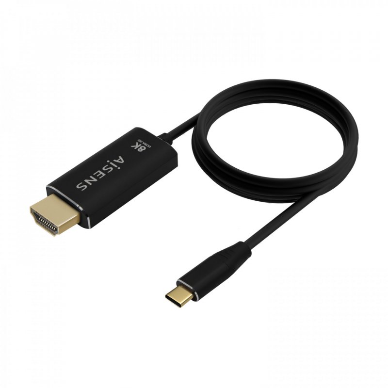 AISENS A109-0712 câble vidéo et adaptateur 2 m USB Type-C HDMI Type A (Standard) Noir