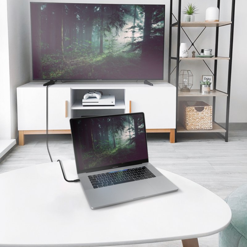 AISENS A109-0712 câble vidéo et adaptateur 2 m USB Type-C HDMI Type A (Standard) Noir