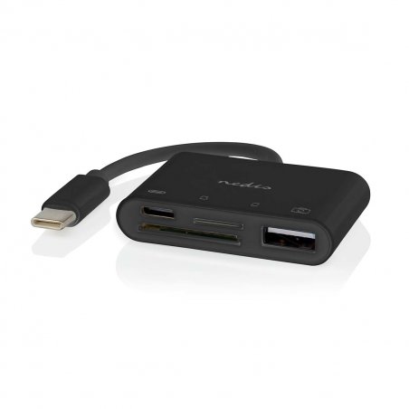 Nedis USB-Hub 1x USB-C™ 1x USB A 1x USB-C™ - 4-Port port(s) | USB 2.0, Stromversorgung über USB, SD & MicroSD