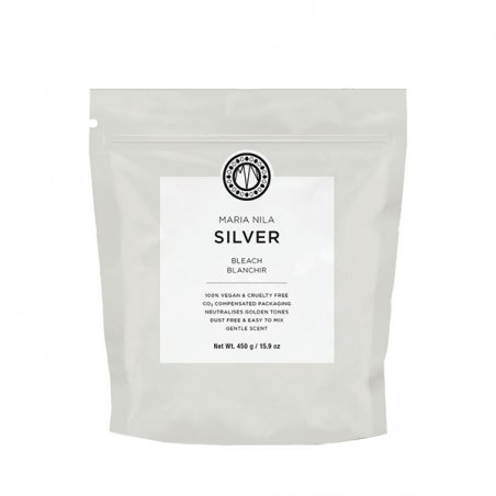 Maria Nila, Bleach Collection Silver, For Neutralisation Of Yellow Tones, Hair Oxidant Powder, Refill, 450 g