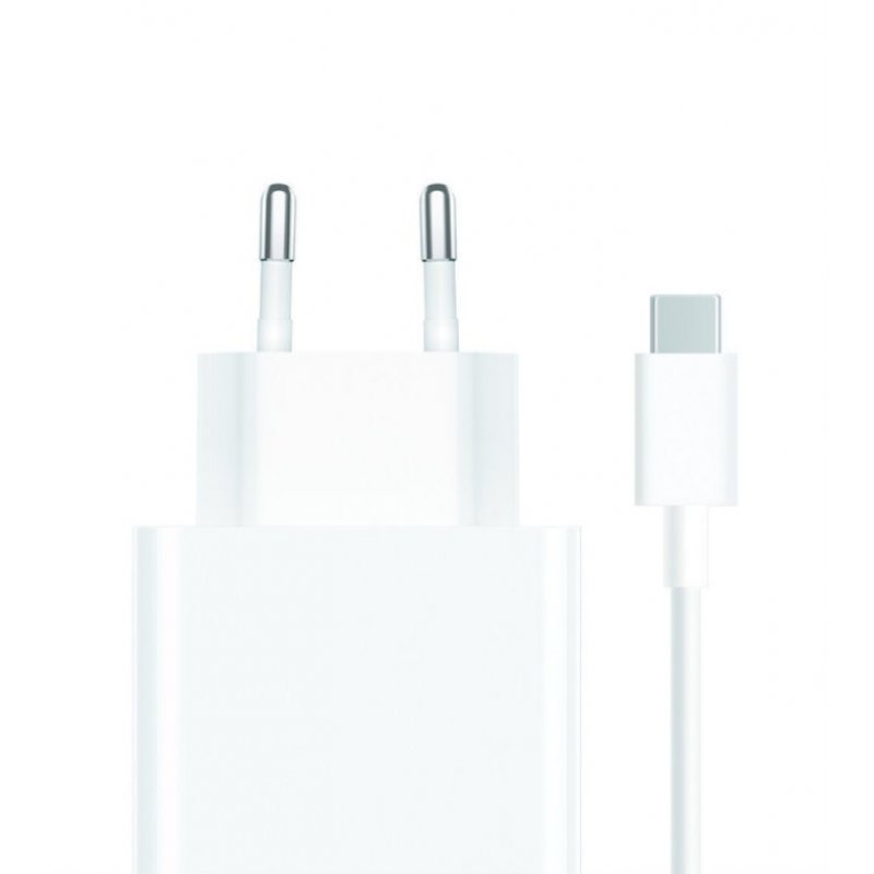 CARGADOR DE PARED XIAOMI TIPO-A 67W CABLE WHITE