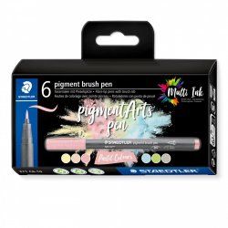 Staedtler Pigment Arts Pen Pastel Colours stylo-feutre Multicolore 6 pièce(s)