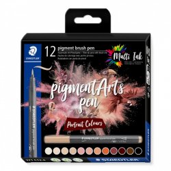 Staedtler Pigment Arts Pen Portrait Colours stylo-feutre Multicolore 12 pièce(s)