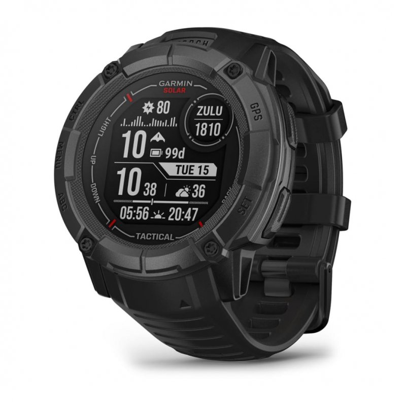 Garmin Instinct 2X Solar Tactical Edition 2.79 cm (1.1") MIP 50 mm Digital 176 x 176 pixels Touchscreen Black GPS