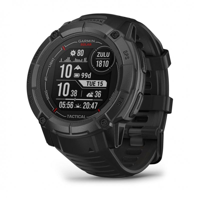 Garmin Instinct 2X Solar Tactical Edition 2,79 cm (1.1") MIP 50 mm Numérique 176 x 176 pixels Écran tactile Noir GPS