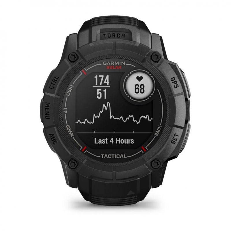 Garmin Instinct 2X Solar Tactical Edition 2.79 cm (1.1") MIP 50 mm Digital 176 x 176 pixels Touchscreen Black GPS