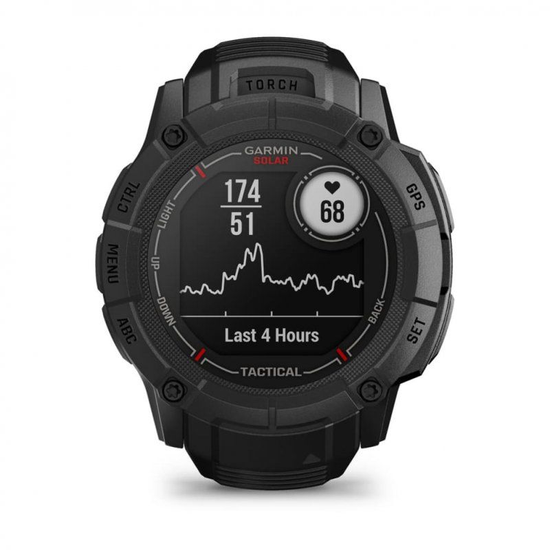 Garmin Instinct 2X Solar Tactical Edition 2,79 cm (1.1") MIP 50 mm Numérique 176 x 176 pixels Écran tactile Noir GPS