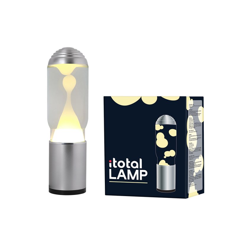 iTotal - Lamp ADA with Silver Base, See-through Liquid and White Wax - Silver (1270415)