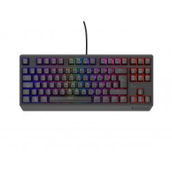 TECLADO GAMING GENESIS THOR230 TKL RGB MECANICO NEGRO SWITCH OUTEMUROJO HOT SWAP