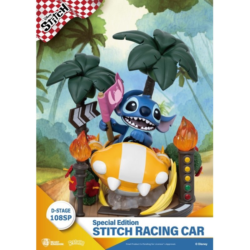 FIGURINE D-STAGE - STITCH VOITURE