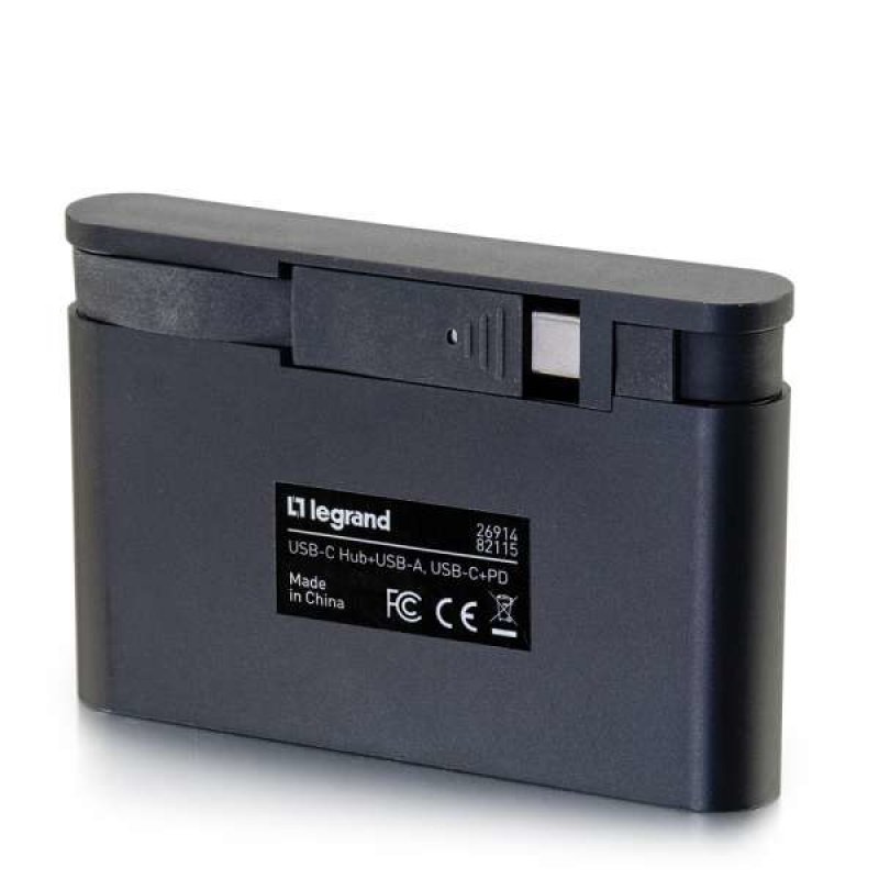 C2G 26914 hub & concentrateur Thunderbolt 3 5000 Mbit/s Noir