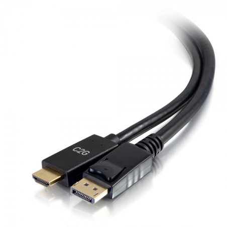 C2G 54433 video cable adapter 1.8 m DisplayPort HDMI Black