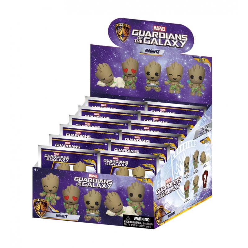 GROOT - Serie 2 - 3D Foam Magnets in blind bags (Display 12 Pcs)