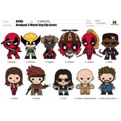 DEADPOOL - Series 1 - 3D Foam Bag Clip (Display 24 Pcs)