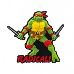 LES TORTUES NINJAS - Raphael - Soft Touch Magnet