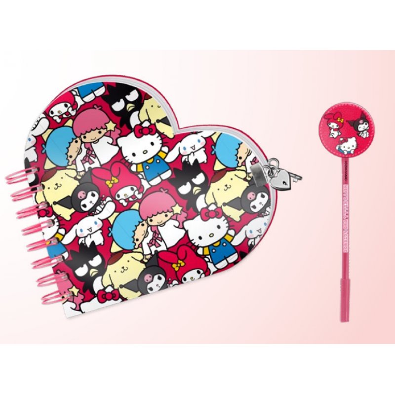 HELLO KITTY & Friends - Gift Box - Journal Secret Stylo Bille
