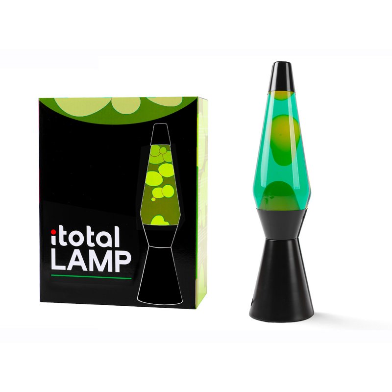 iTotal - Lava Lamp - Black/Green/Yellow - 36 cm (1270403)