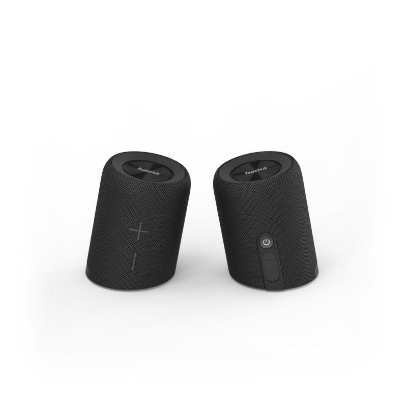 Hama Twin 3.0 Stereo portable speaker Black 30 W