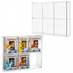 EVORETRO - 6 slots acrylic display case for Funko Pop