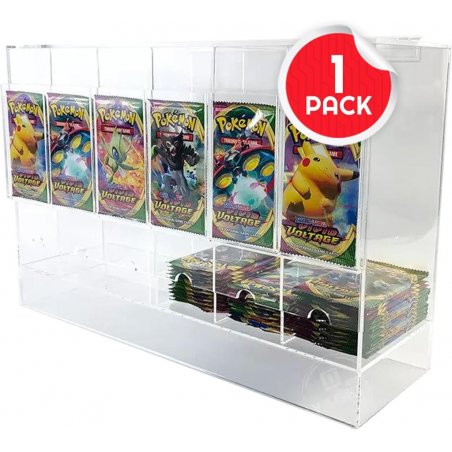 EVORETRO - PREMIUM 6-Slot Acrylic Card Pack Dispenser