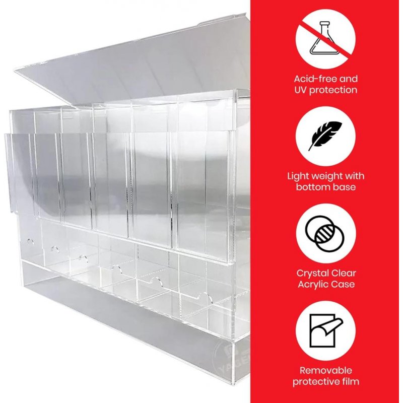 EVORETRO - PREMIUM 6-Slot Acrylic Card Pack Dispenser