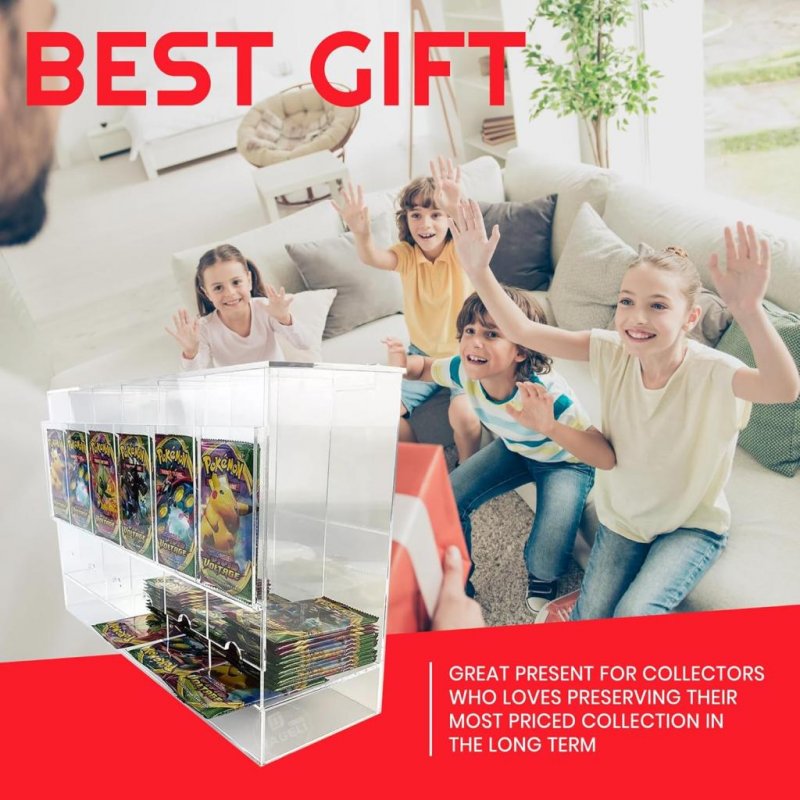 EVORETRO - PREMIUM 6-Slot Acrylic Card Pack Dispenser