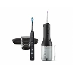 Philips - Black Cordless Power Flosser DiamondClean 9000 (HX3886/43)