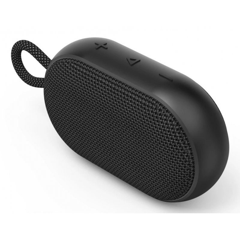 Hama Buddy 3.0 Bluetooth 6W Portable Loudspeaker, 1200mAh Battery, IPX7 Waterproof, Hands-Free, Hanging Loop, Black