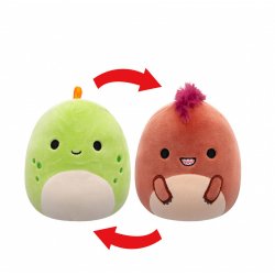 Squishmallows - 13 cm P20 Flip A Mallows - Seanster Velociraptor/Kelly Stegosaurus