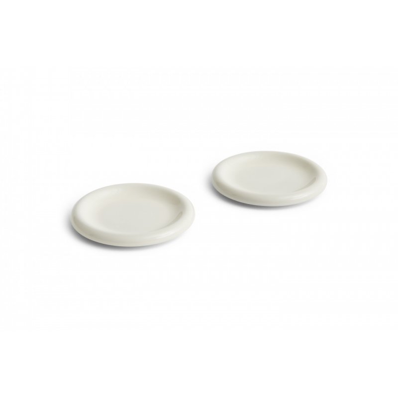 HAY - Barro Plate Ø18, set of 2 - Off-white