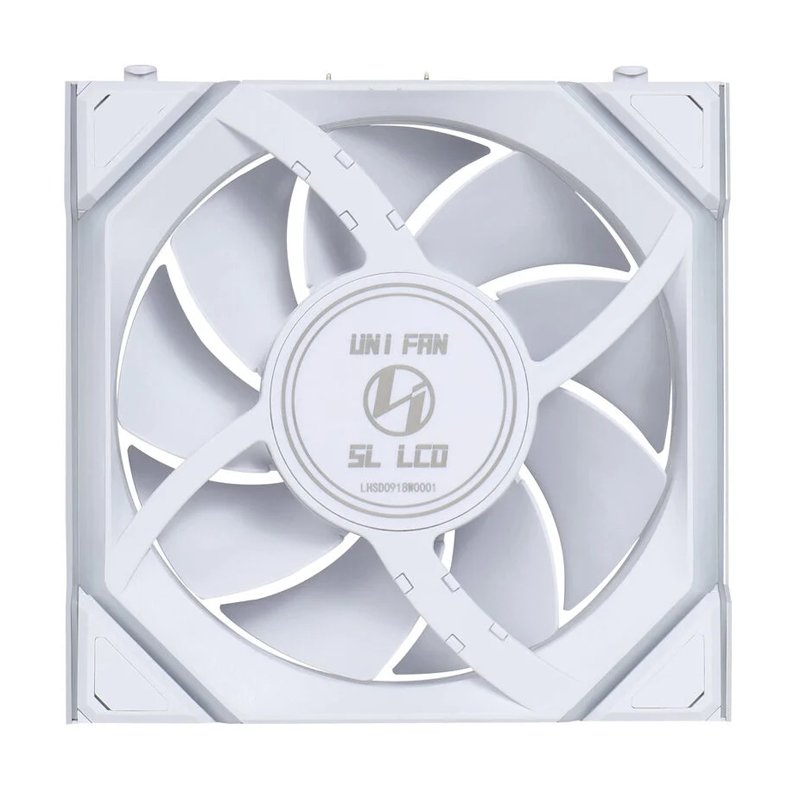 Lian Li UNI FAN SL Wireless LCD Lüfter, ARGB, PWM - 120 mm, weiß
