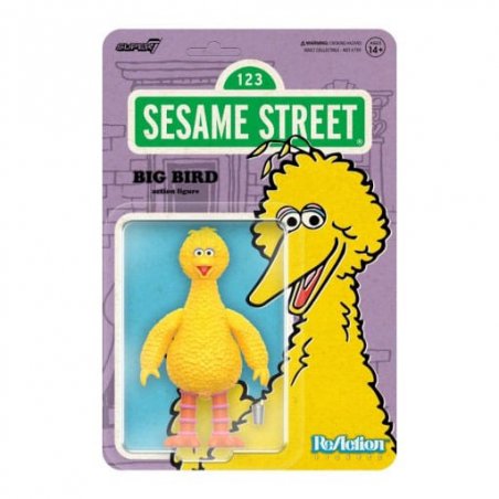 1, Rue Sésame figurine ReAction Wave 03 Big Bird 10 cm