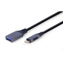 ADAPTADOR GEMBIRD USB-C A OTG AF, â??â??GRIS ESPACIAL