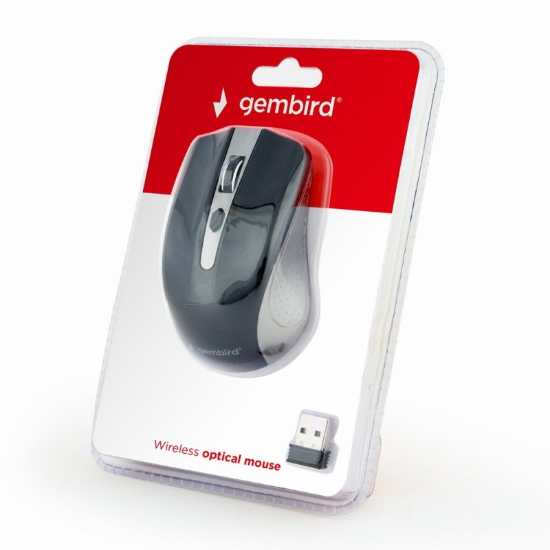 Gembird MUSW-4B-04-GB souris Bureau Ambidextre RF sans fil Optique 1600 DPI