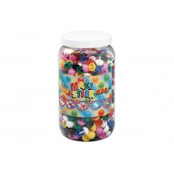JBM Maxi Pions: Pot De 650 Pions 7 Coul.