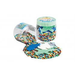 Hama - Midi Beads 4000pcs 3 Assorted Pegboards - (382053)