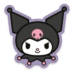 Sanrio oreiller Kuromi Face 36 cm