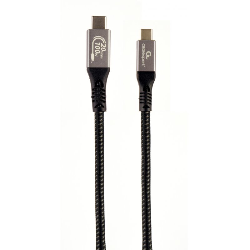 Gembird CCBP-USB3-CMCM100-1.5M Premium USB 3.2 Gen. 2x2 Type-C charging & data cable 20 Gbps 100 W 1.5m