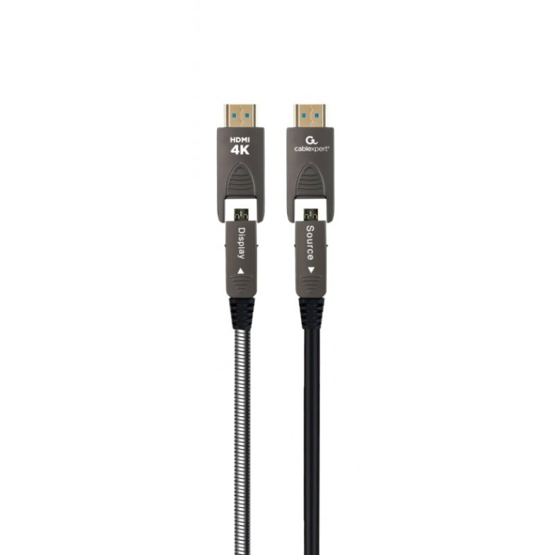 Gembird CCAP-HDMIDD-AOC-20M câble HDMI HDMI Type-A/HDMI Type-D Noir