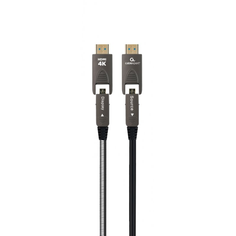 Gembird CCAP-HDMIDD-AOC-10M câble HDMI HDMI Type-A/HDMI Type-D Noir