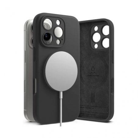 Ringke iPhone 16 Pro Case Silicone Magnetic Black