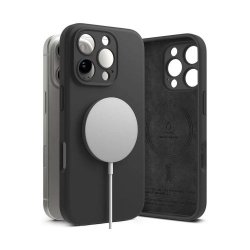 Ringke iPhone 16 Pro Max Case Silicone Magnetic Black