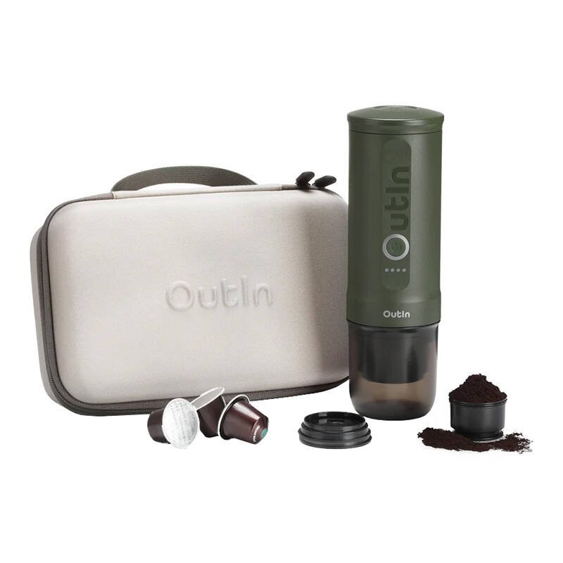 Outin Nano 7500mAh portable coffee maker set (Green) protective case