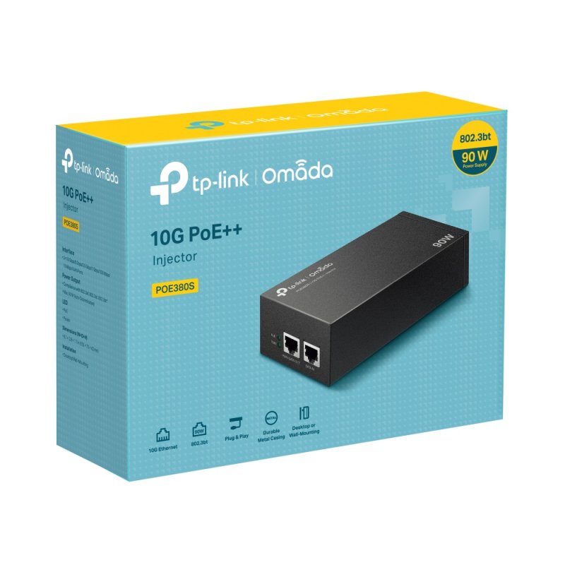 TP-Link Omada POE380S adaptateur et injecteur PoE 10 Gigabit Ethernet