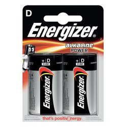 Energizer - Battery D/LR20 Alkaline Power 2-Pack