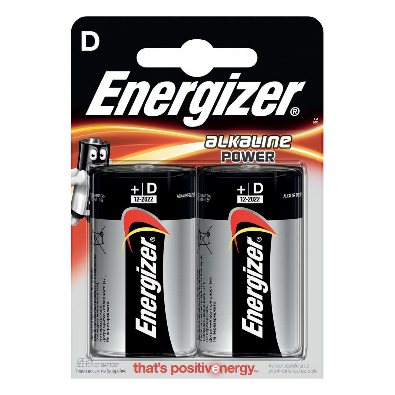 Energizer Alkaline Power Single-use battery D