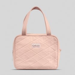 Karen - Toilet bag with handle - Nude quilt