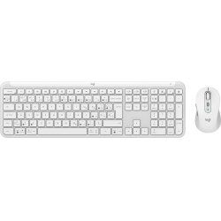 Logitech MK950 Signature Slim clavier Souris incluse Bureau RF sans fil Bluetooth QWERTY Danois, Finlandais,